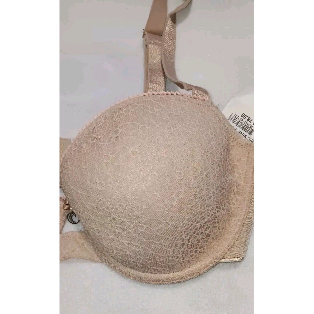NWT! Chantelle Underwire Bra $78 Womens Size 30DDD (Runs Small) Nude Color Lace - Picture 4 of 9